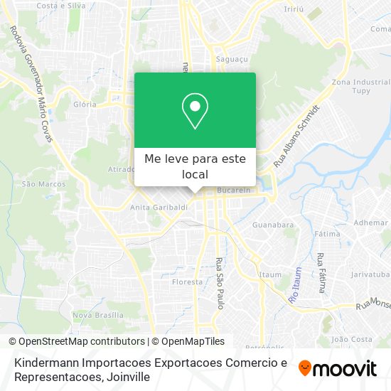 Kindermann Importacoes Exportacoes Comercio e Representacoes mapa