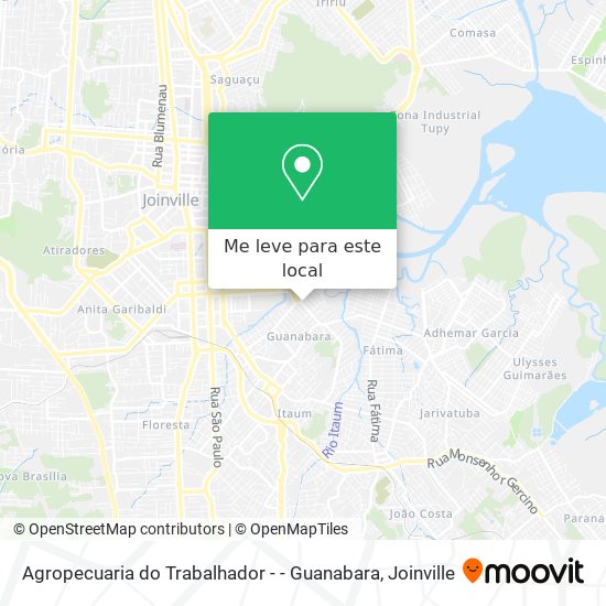 Agropecuaria do Trabalhador - - Guanabara mapa