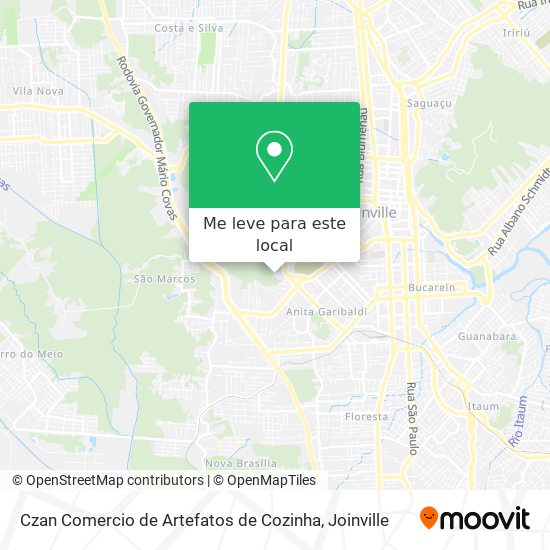 Czan Comercio de Artefatos de Cozinha mapa