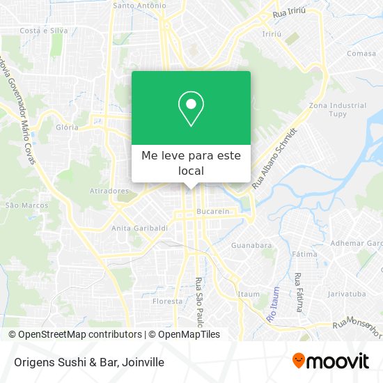 Origens Sushi & Bar mapa
