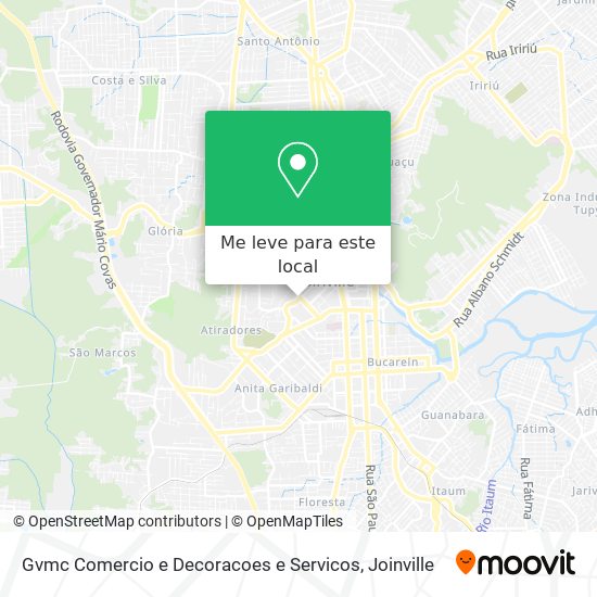 Gvmc Comercio e Decoracoes e Servicos mapa