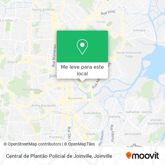 Central de Plantão Policial de Joinville mapa