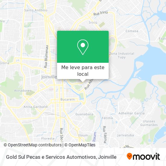 Gold Sul Pecas e Servicos Automotivos mapa