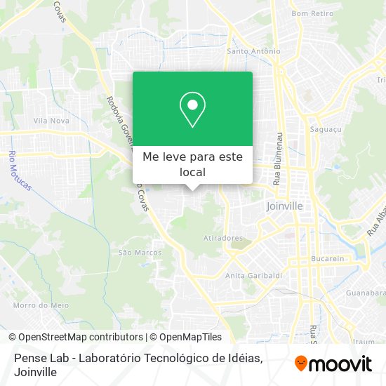 Pense Lab - Laboratório Tecnológico de Idéias mapa