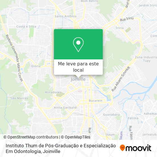 Instituto Thum de Pós-Graduação e Especialização Em Odontologia mapa