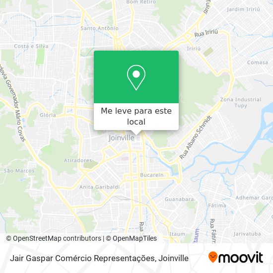 Jair Gaspar Comércio Representações mapa