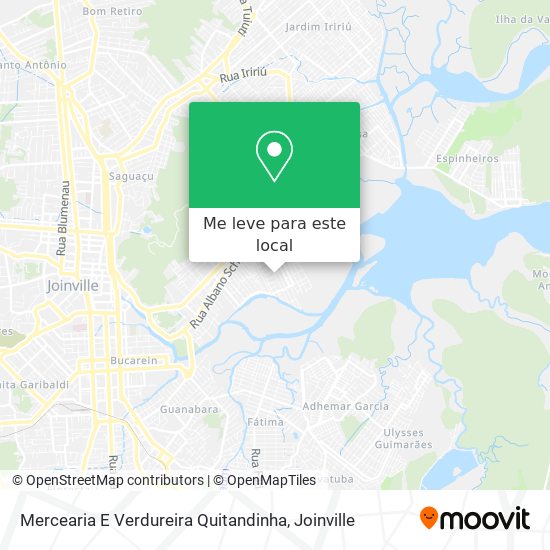 Mercearia E Verdureira Quitandinha mapa