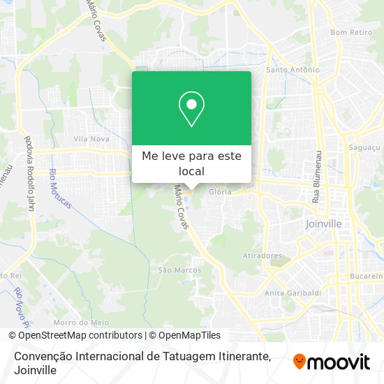 Convenção Internacional de Tatuagem Itinerante mapa