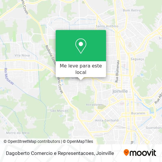 Dagoberto Comercio e Representacoes mapa