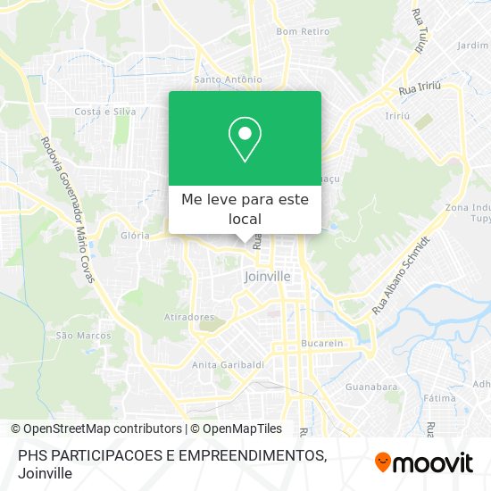 PHS PARTICIPACOES E EMPREENDIMENTOS mapa