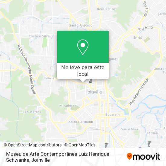 Museu de Arte Contemporânea Luiz Henrique Schwanke mapa