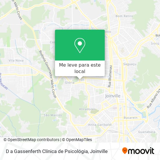 D a Gassenferth Clínica de Psicológia mapa