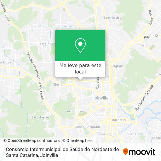 Consórcio Intermunicipal de Saúde do Nordeste de Santa Catarina mapa