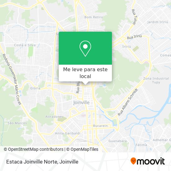 Estaca Joinville Norte mapa