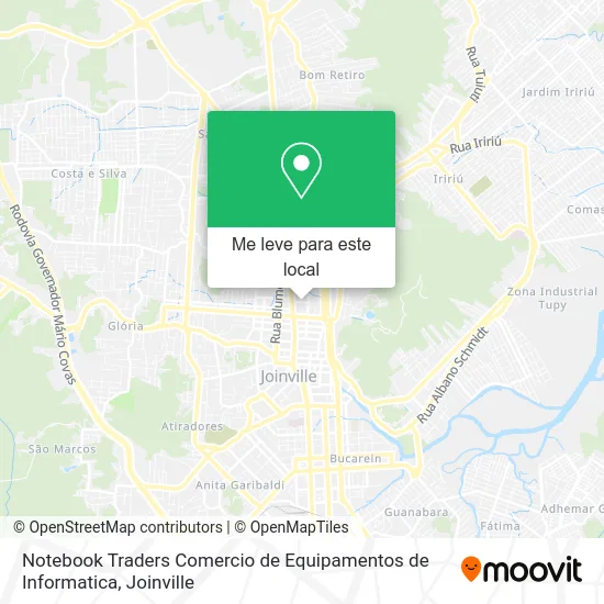 Notebook Traders Comercio de Equipamentos de Informatica mapa