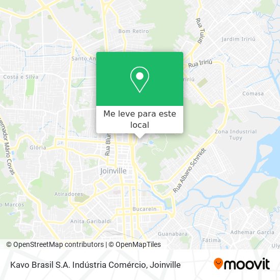 Kavo Brasil S.A. Indústria Comércio mapa