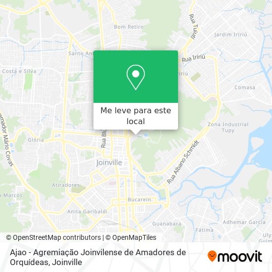 Ajao - Agremiação Joinvilense de Amadores de Orquídeas mapa