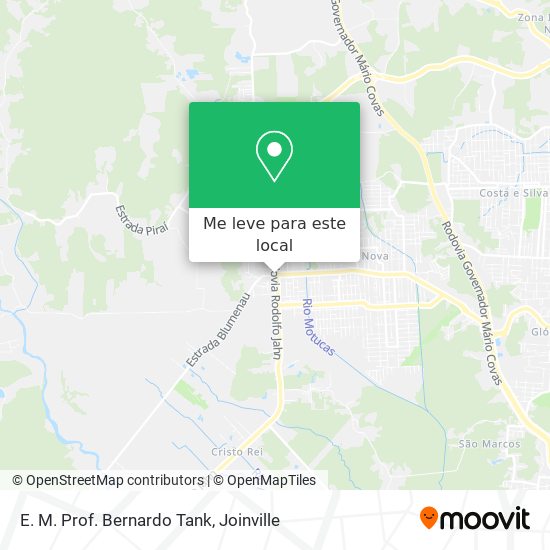 E. M. Prof. Bernardo Tank mapa