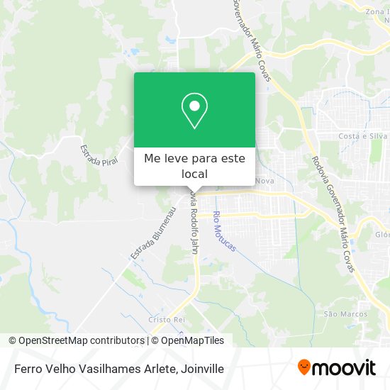 Ferro Velho Vasilhames Arlete mapa