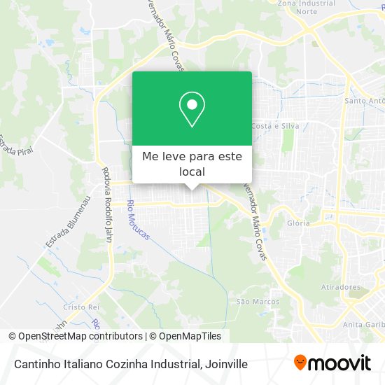 Cantinho Italiano Cozinha Industrial mapa
