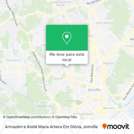 Armazém e Ateliê Maria Arteira Em Glória mapa