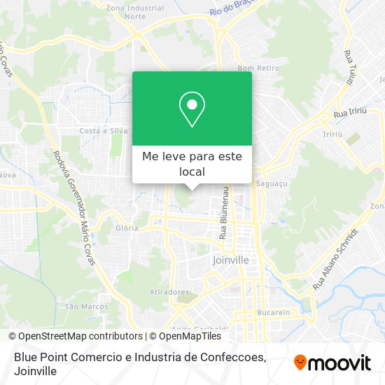 Blue Point Comercio e Industria de Confeccoes mapa