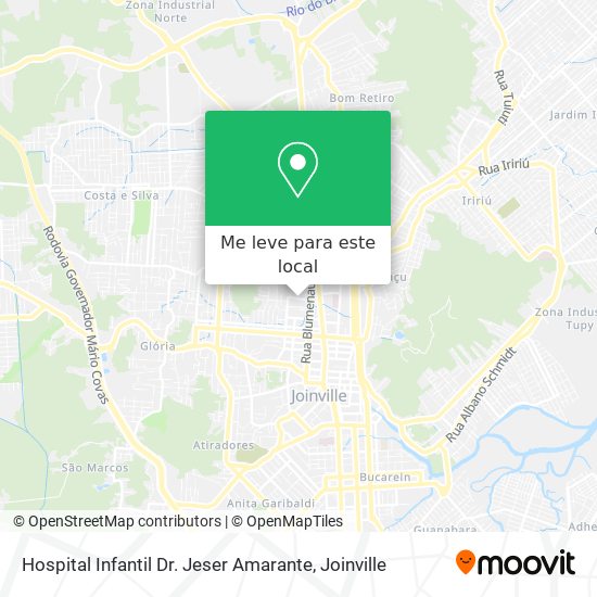 Hospital Infantil Dr. Jeser Amarante mapa
