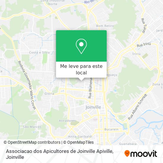 Associacao dos Apicultores de Joinville Apiville mapa