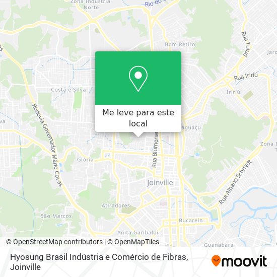 Hyosung Brasil Indústria e Comércio de Fibras mapa