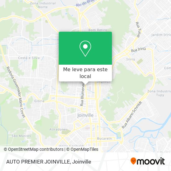 AUTO PREMIER JOINVILLE mapa