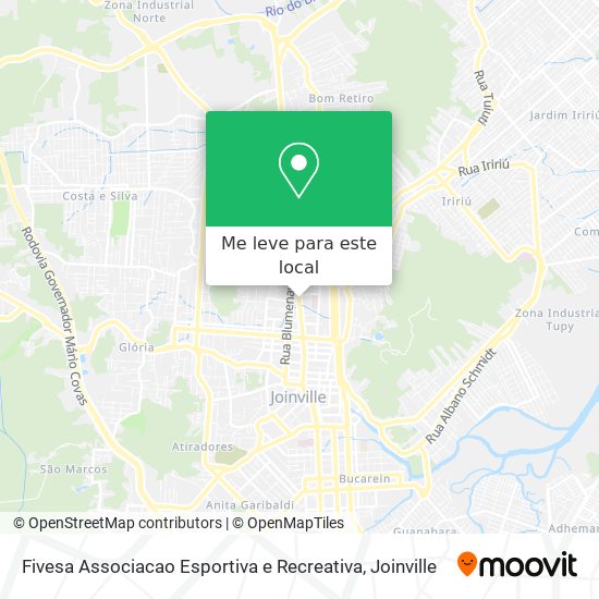 Fivesa Associacao Esportiva e Recreativa mapa