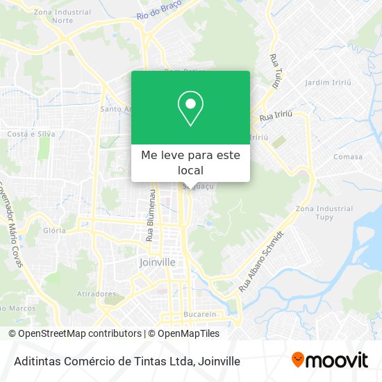 Aditintas Comércio de Tintas Ltda mapa