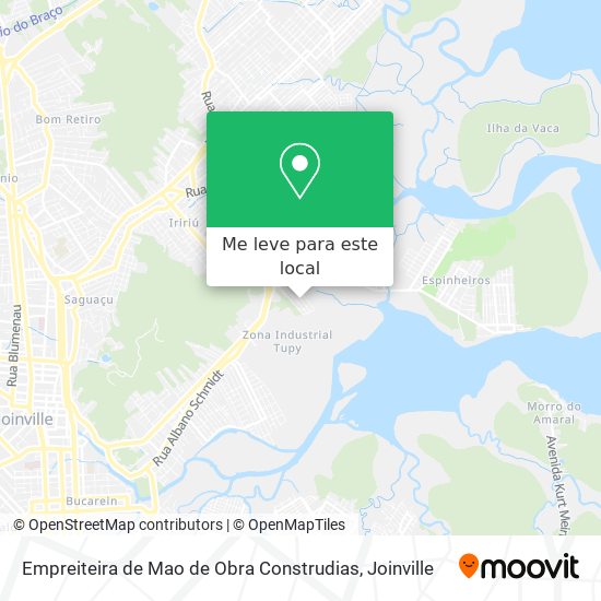 Empreiteira de Mao de Obra Construdias mapa