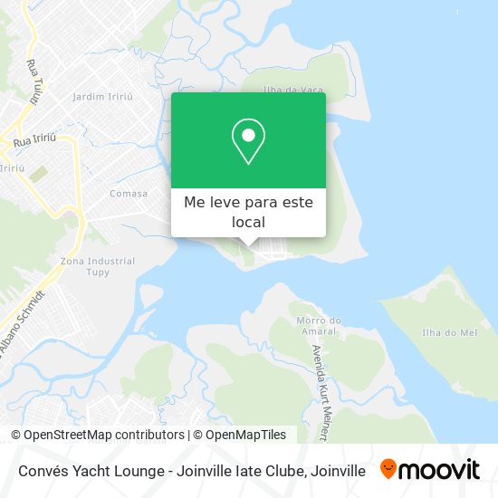 Convés Yacht Lounge - Joinville Iate Clube mapa