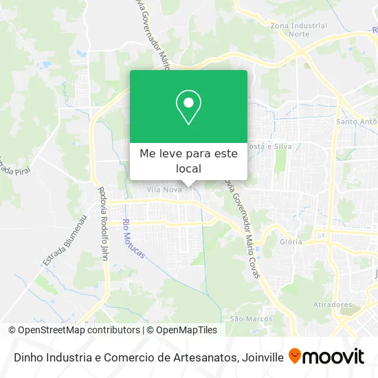 Dinho Industria e Comercio de Artesanatos mapa