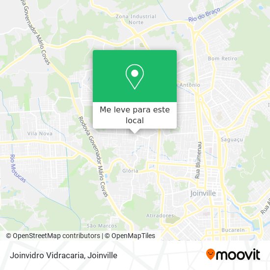 Joinvidro Vidracaria mapa