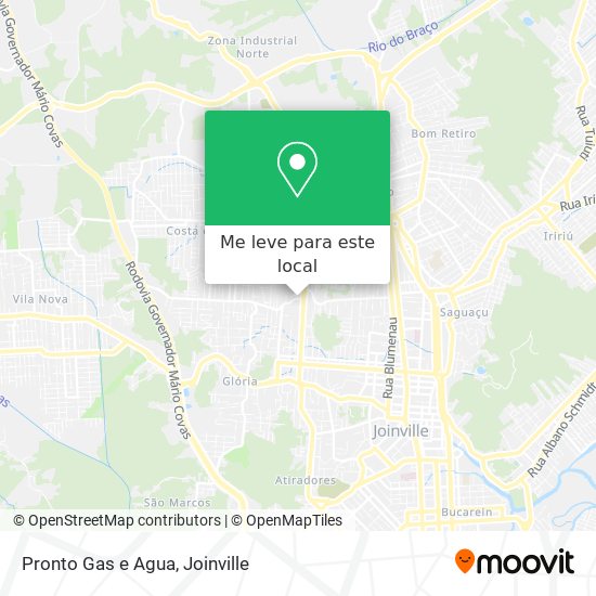 Pronto Gas e Agua mapa