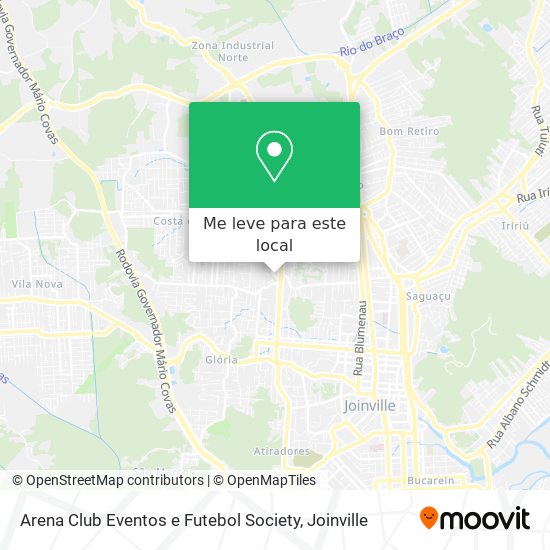 Arena Club Eventos e Futebol Society mapa