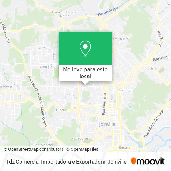 Tdz Comercial Importadora e Exportadora mapa