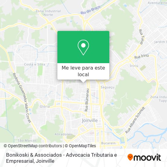 Bonikoski & Associados - Advocacia Tributaria e Empresarial mapa