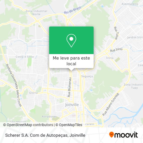 Scherer S.A. Com de Autopeças mapa