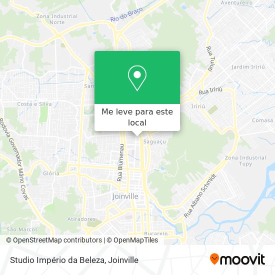 Studio Império da Beleza mapa