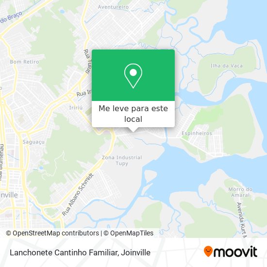 Lanchonete Cantinho Familiar mapa