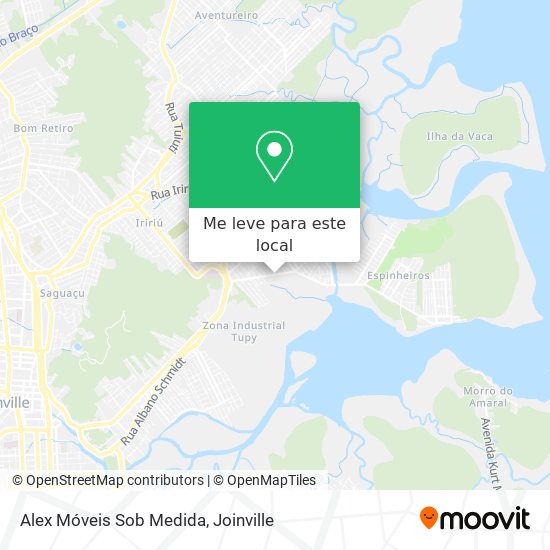 Alex Móveis Sob Medida mapa