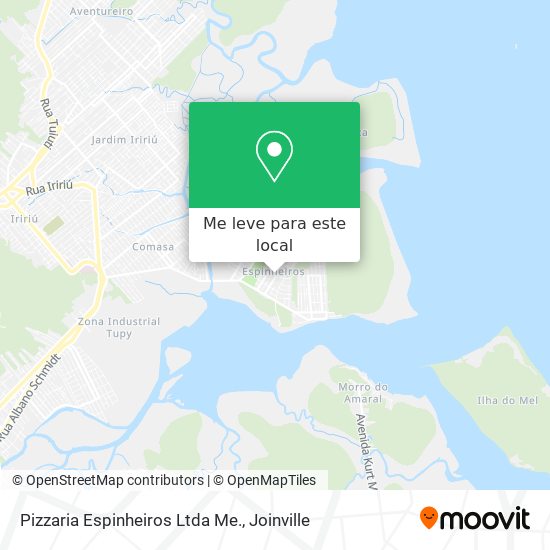 Pizzaria Espinheiros Ltda Me. mapa