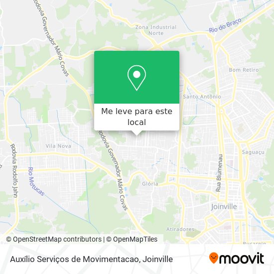 Auxílio Serviços de Movimentacao mapa