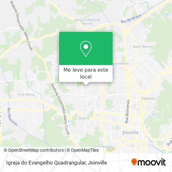 Igreja do Evangelho Quadrangular mapa