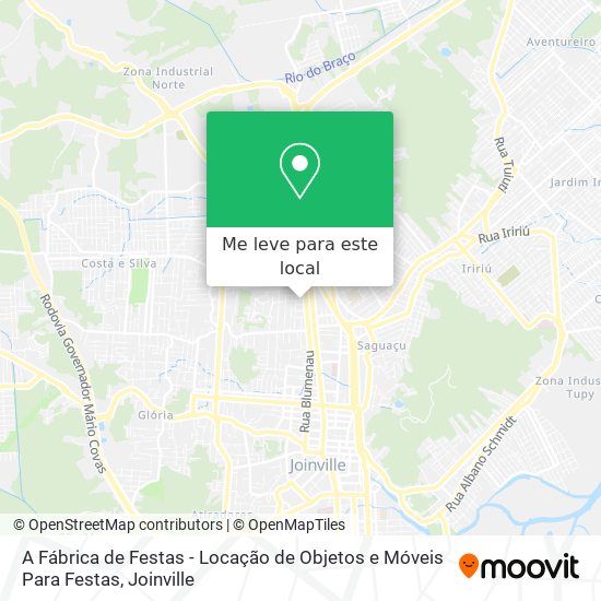 A Fábrica de Festas - Locação de Objetos e Móveis Para Festas mapa