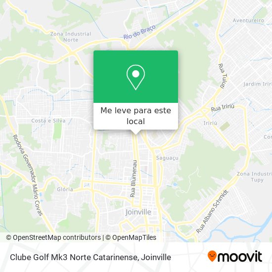 Clube Golf Mk3 Norte Catarinense mapa