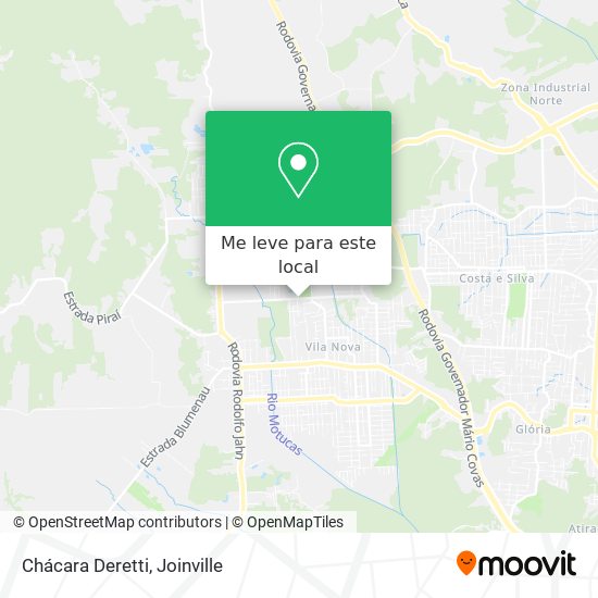 Chácara Deretti mapa